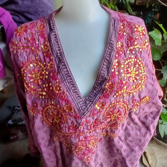 Soft Surroundings Pink Tunic Top - Picture 2 of 8